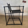 Postmodern Black Leather + Metal Armchair By Radboud Van Beekum For Pastoe Product Image