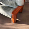 Leather + Dalmwood Love Seat By Pacific Green Product Image