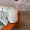 Leather + Dalmwood Love Seat By Pacific Green Product Image