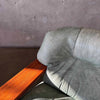 Leather + Dalmwood Love Seat By Pacific Green Product Image