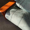 Leather + Dalmwood Love Seat By Pacific Green Product Image