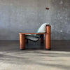 Leather + Dalmwood Love Seat By Pacific Green Product Image