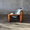 Leather + Dalmwood Love Seat By Pacific Green Product Image