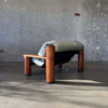Leather + Dalmwood Love Seat By Pacific Green Product Image