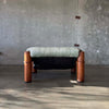 Leather + Dalmwood Love Seat By Pacific Green Product Image