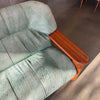 Leather + Dalmwood Love Seat By Pacific Green Product Image