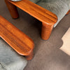 Leather + Palmwood Pair Of Lounge Chairs By Pacific Green Product Image