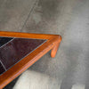 Teak + Slate Corner Table/ Coffee Table By Hasleu, Denmark 1970s. Product Image