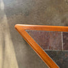 Teak + Slate Corner Table/ Coffee Table By Hasleu, Denmark 1970s. Product Image