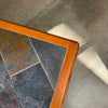 Teak + Slate Corner Table/ Coffee Table By Hasleu, Denmark 1970s. Product Image