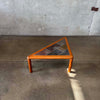 Teak + Slate Corner Table/ Coffee Table By Hasleu, Denmark 1970s. Product Image