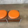 MCM Danish 3 Set Teak & Aluminum Bench As-Is - HOLD Product Image