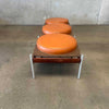 MCM Danish 3 Set Teak & Aluminum Bench As-Is - HOLD Product Image