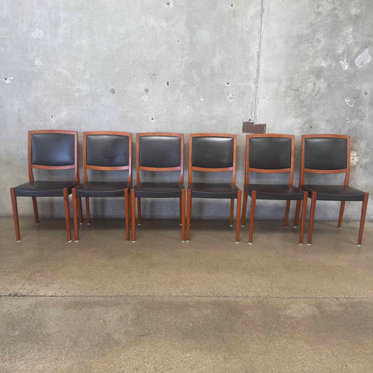 Set of Six Mid Century Modern Teak Dining Chairs By Svegards Markaryd - Sweden