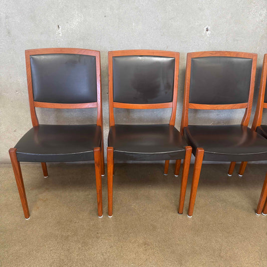 Set of Six Mid Century Modern Teak Dining Chairs By Svegards Markaryd - Sweden