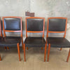 Set of (6) MCM Teak Dining Chairs By Svegards Markaryd Sweden Original Product Image