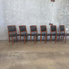 Set of (6) MCM Teak Dining Chairs By Svegards Markaryd Sweden Original Product Image