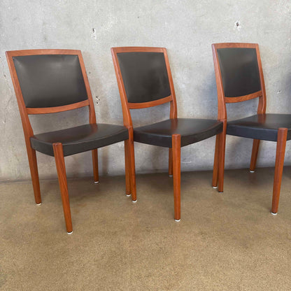 Set of Six Mid Century Modern Teak Dining Chairs By Svegards Markaryd - Sweden