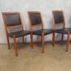 Set of (6) MCM Teak Dining Chairs By Svegards Markaryd Sweden Original Product Image