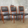 Set of (6) MCM Teak Dining Chairs By Svegards Markaryd Sweden Original Product Image