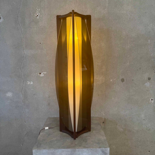 Mid Century Post Modern Totem Form Table Lamp By Adrian Pearsall for Modeline