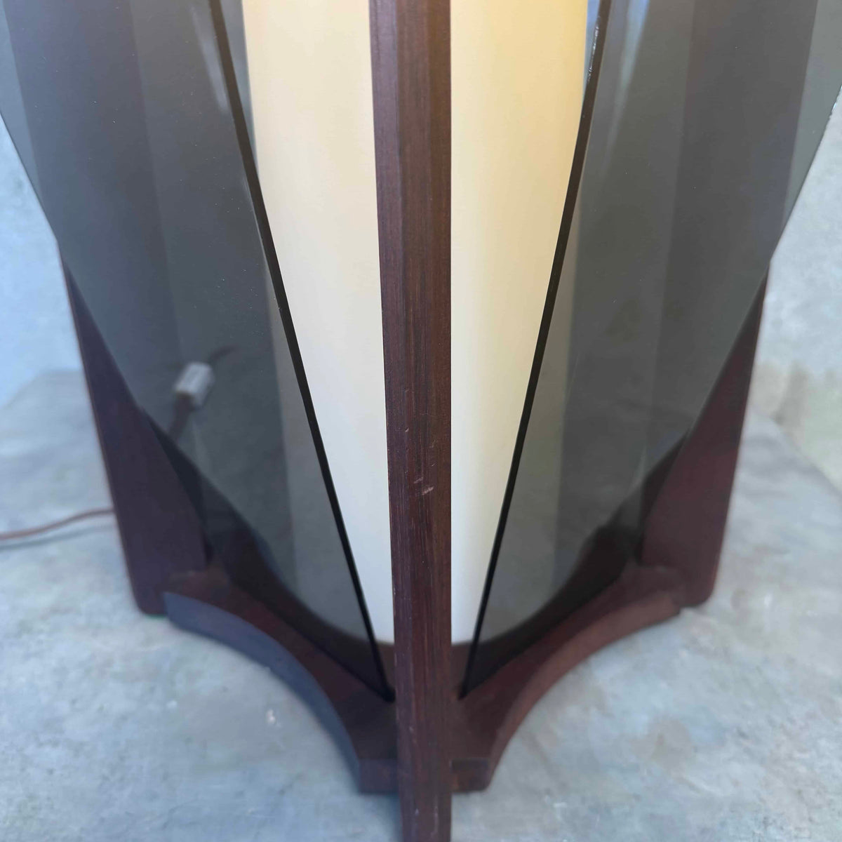 Mid Century Post Modern Totem Form Table Lamp By Adrian Pearsall for Modeline