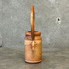 Signed + Dated Handcrafted Stoneware Vessel Studio Pottery W/ Arched Loop Handle Product Image