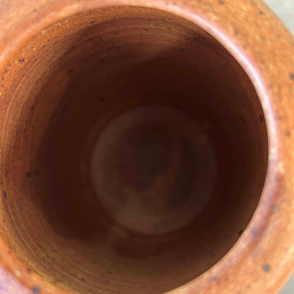 Signed + Dated Handcrafted Stoneware Vessel Studio Pottery