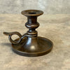Heavy Solid Brass Candle Holder Victorian Revival Chamberstick Product Image