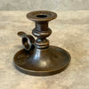 Heavy Solid Brass Candle Holder Victorian Revival Chamberstick Product Image