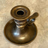 Heavy Solid Brass Candle Holder Victorian Revival Chamberstick Product Image
