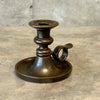 Heavy Solid Brass Candle Holder Victorian Revival Chamberstick Product Image