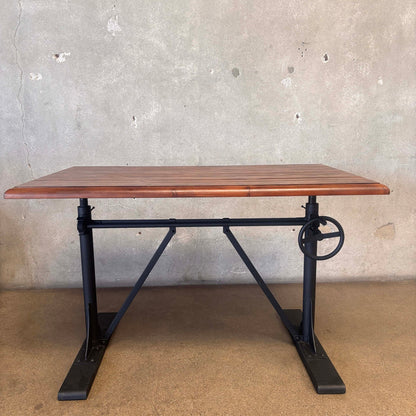 Industrial Pottery Barn Pittsburgh Crank Standing Desk With Stool