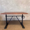 Industrial Pottery Barn Pittsburgh Crank Standing Desk With Stool Product Image
