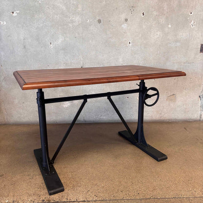 Industrial Pottery Barn Pittsburgh Crank Standing Desk With Stool
