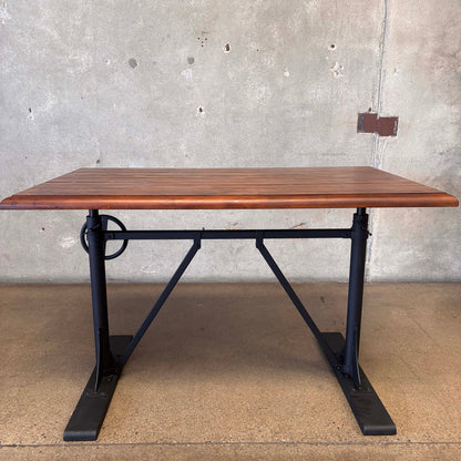 Industrial Pottery Barn Pittsburgh Crank Standing Desk With Stool