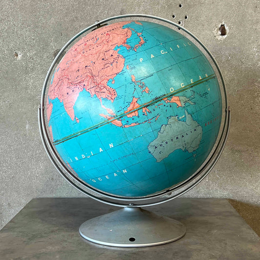 Vintage Soviet Era 16" School Globe By Modern School Basic Beginner Series