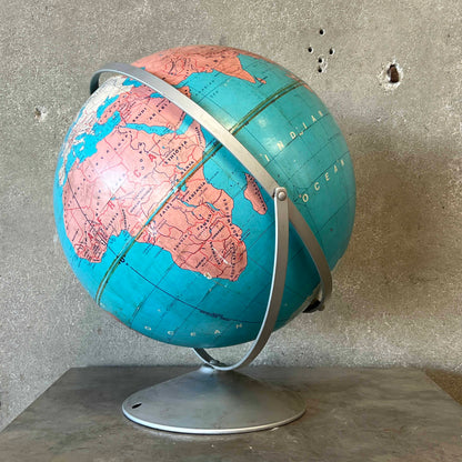 Vintage Soviet Era 16" School Globe By Modern School Basic Beginner Series