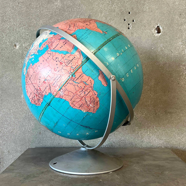 Vintage Soviet Era 16" School Globe By Modern School Basic Beginner Series