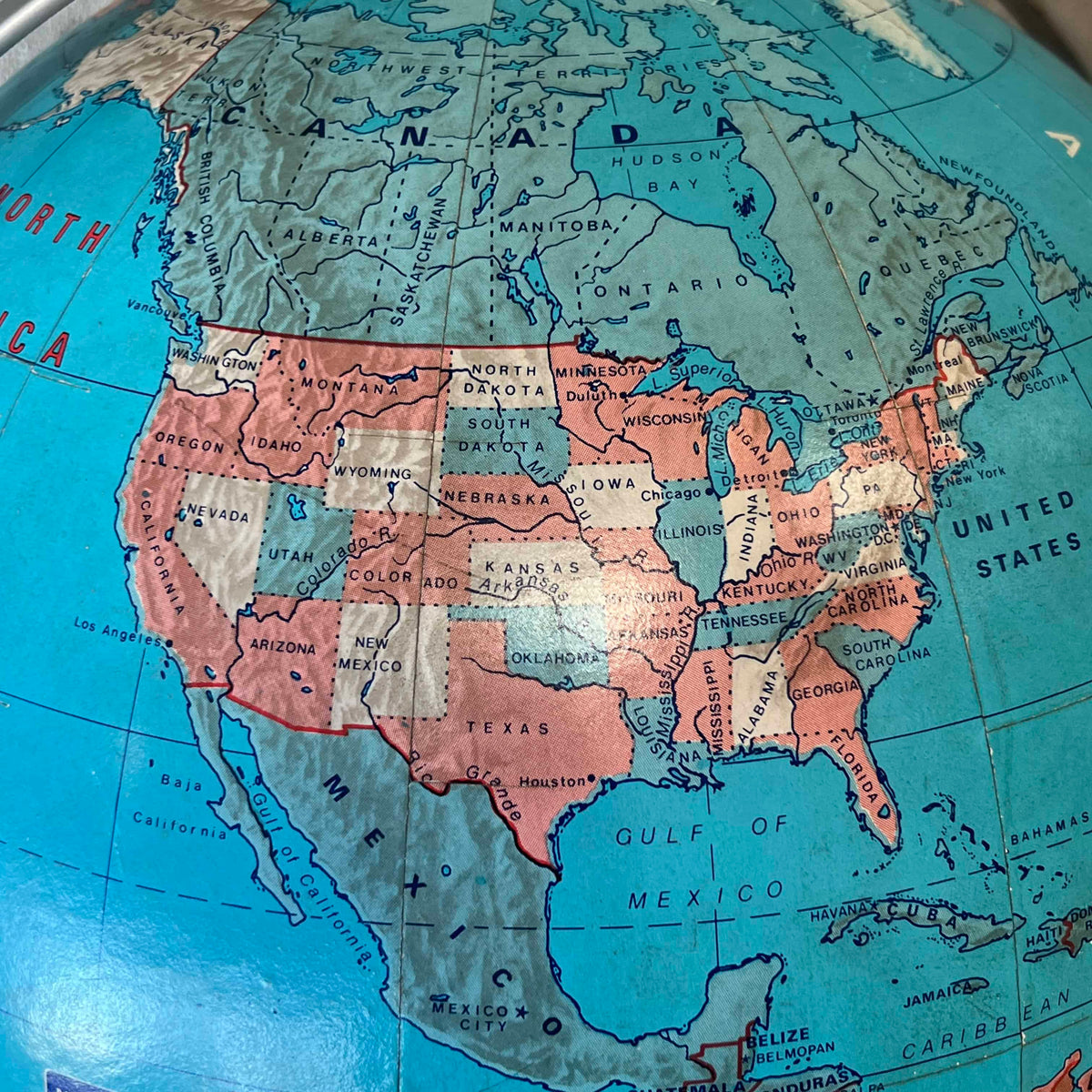Vintage Soviet Era 16" School Globe By Modern School Basic Beginner Series
