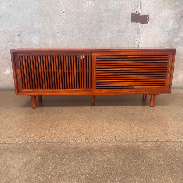 Mosaic TV Console Acacia Wood