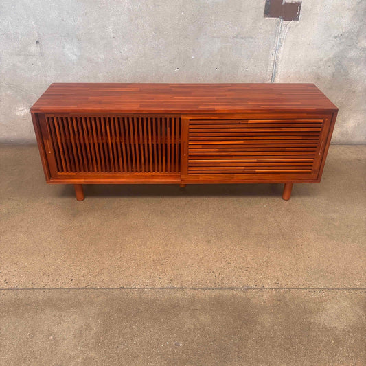 Mosaic TV Console Acacia Wood