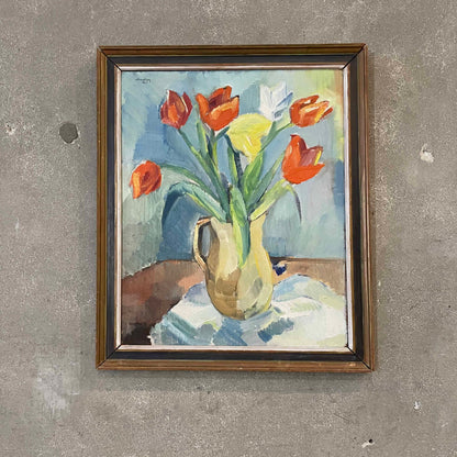 1937 Oil on board Still Life Painting