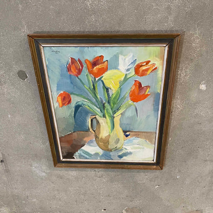 1937 Oil on board Still Life Painting