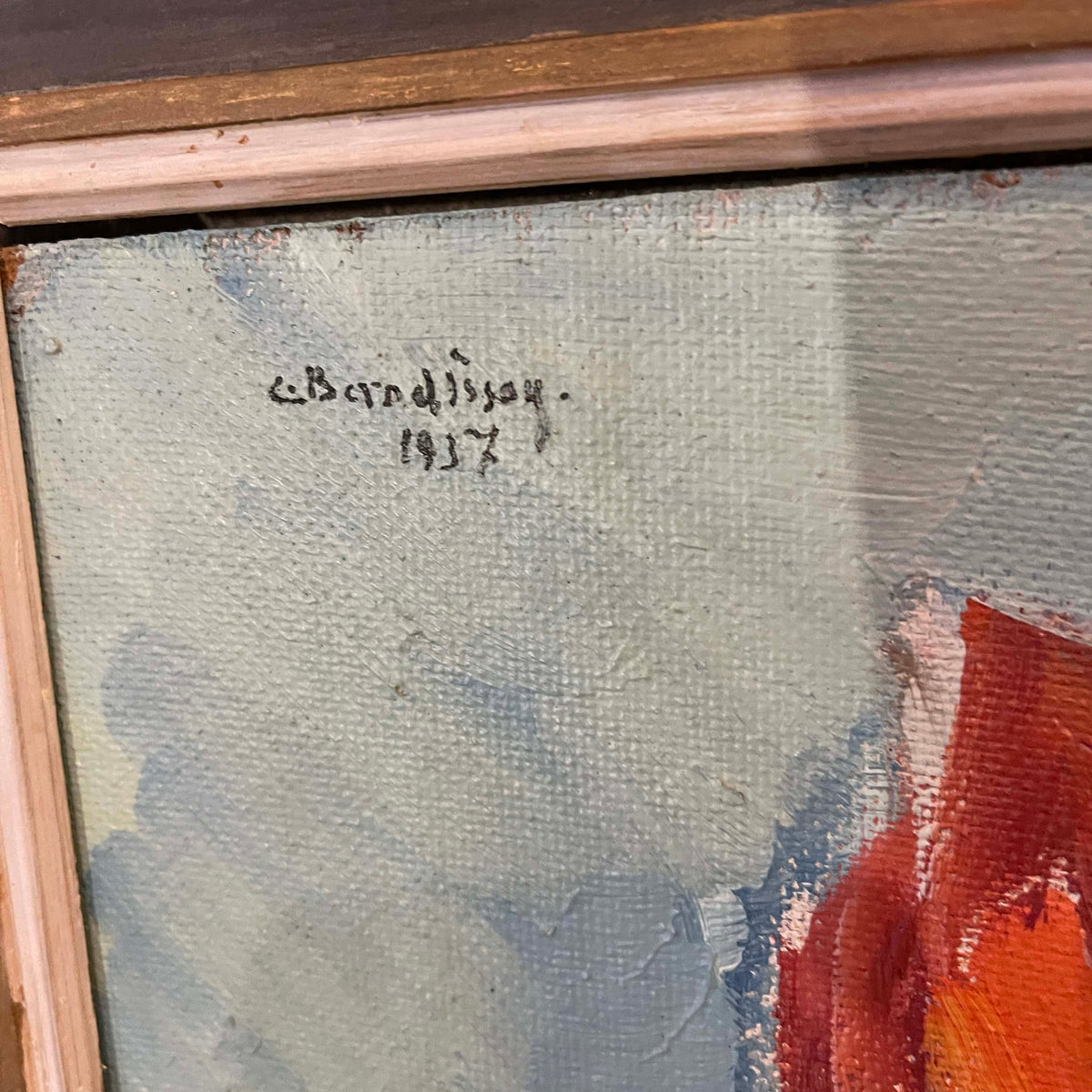1937 Oil on board Still Life Painting