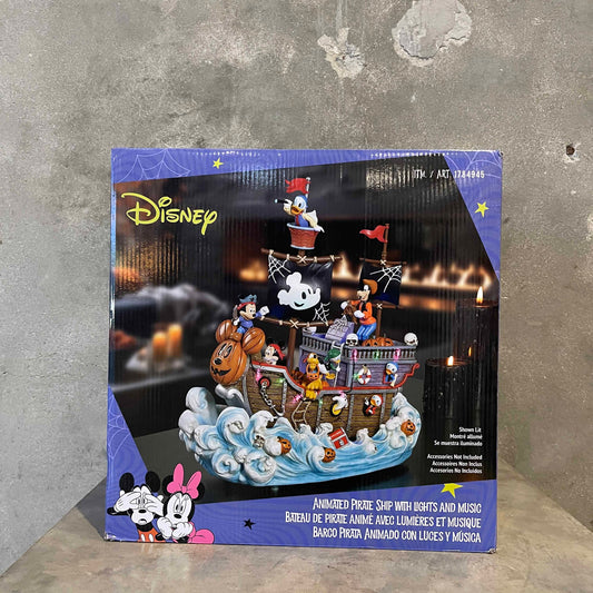 New Old Stock Disney Halloween Animated Pirate Ship