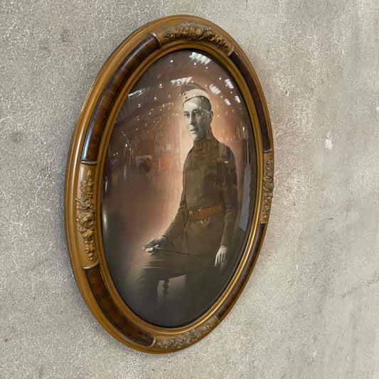 WW1 Soldier Antique Framed Portrait