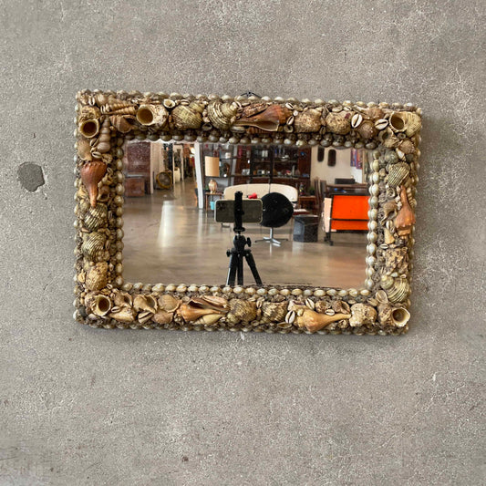 Vintage Seashell Handmade Mirror