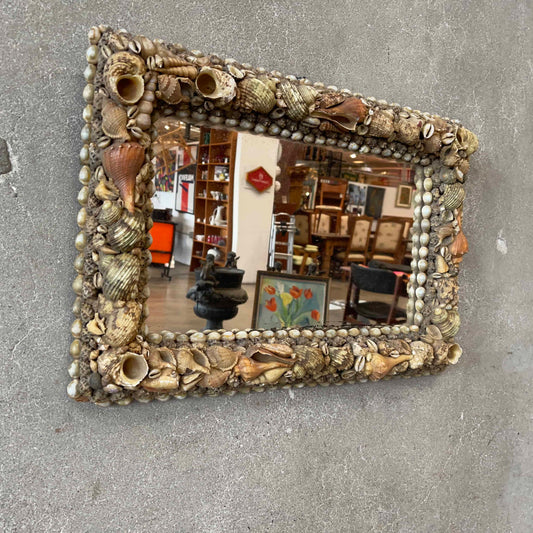 Vintage Seashell Handmade Mirror