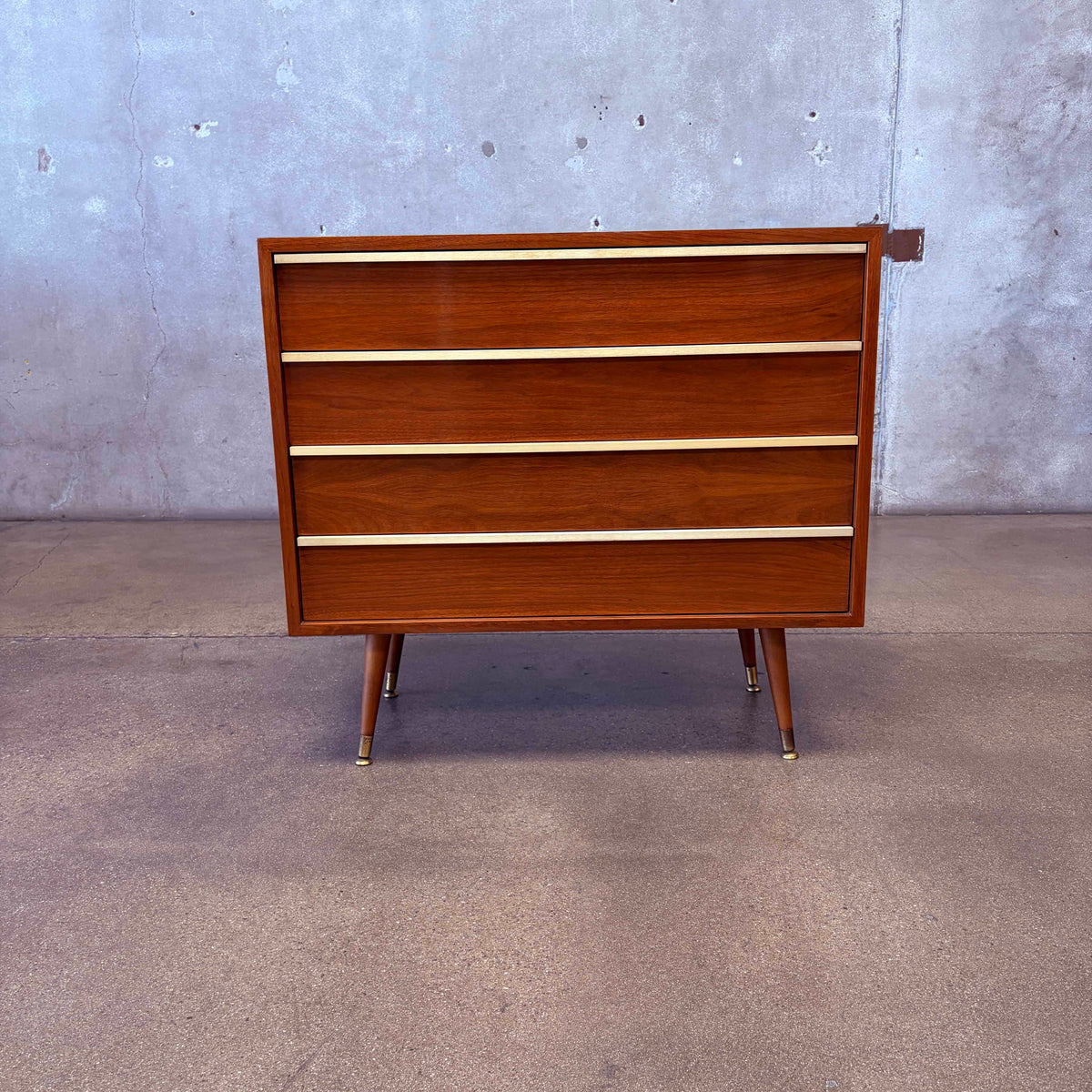 John Keal Walnut Dresser For Brown Saltman c. 1960